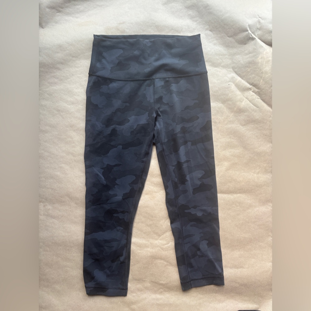 Lululemon Athletica Black Camouflage Leggings